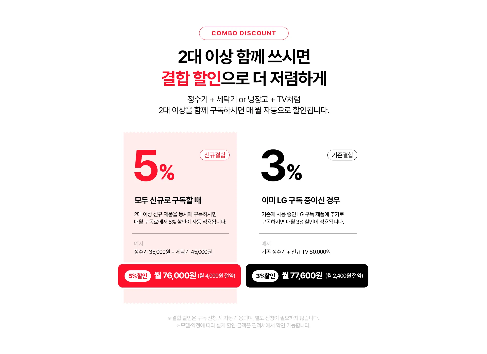 2대 이상 결합 할인