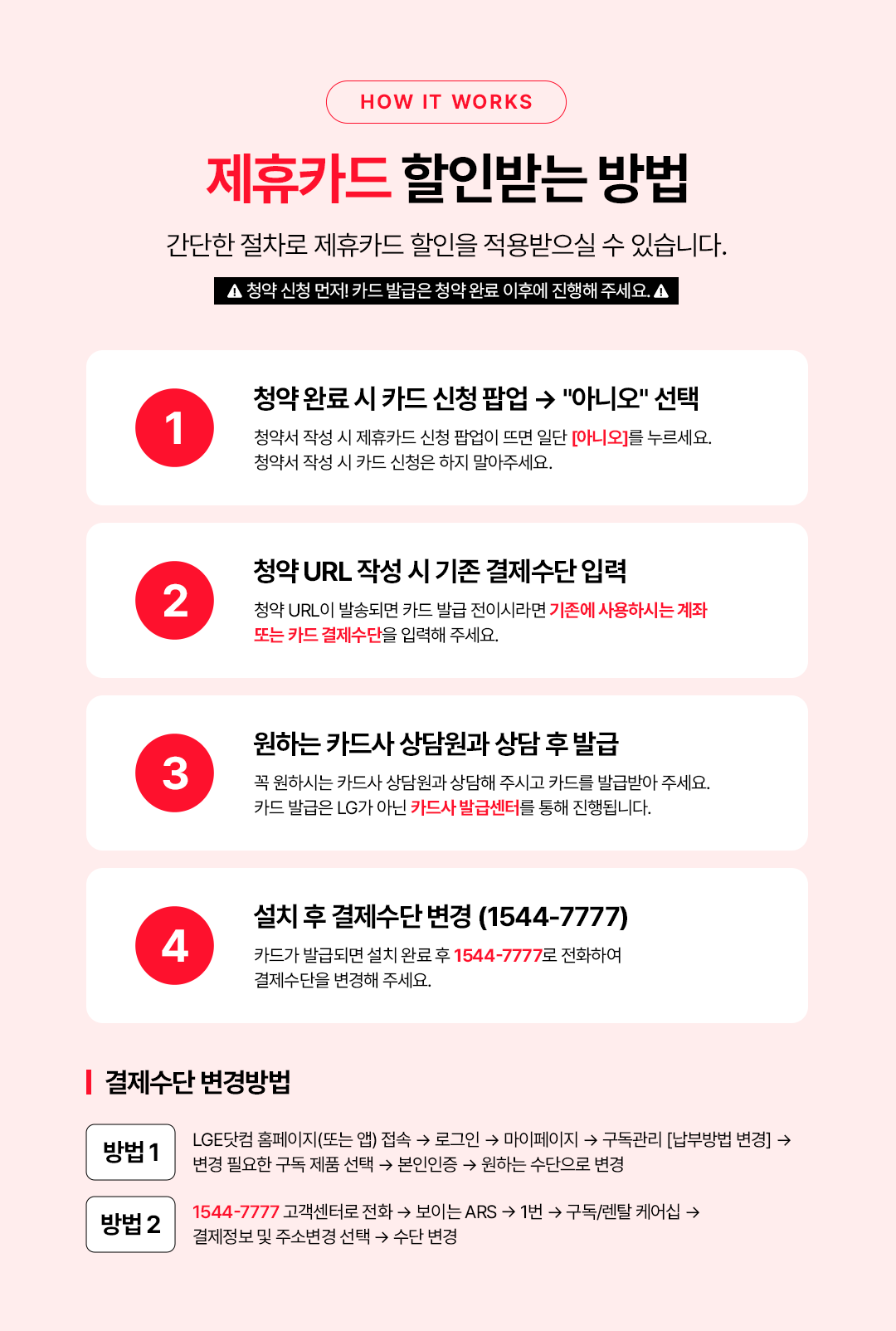 제휴카드 할인받는 방법