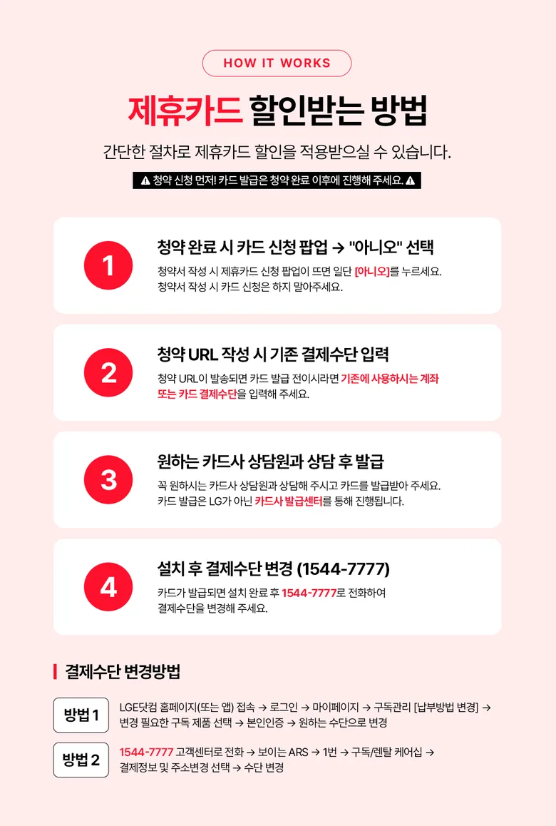 제휴카드 할인받는 방법